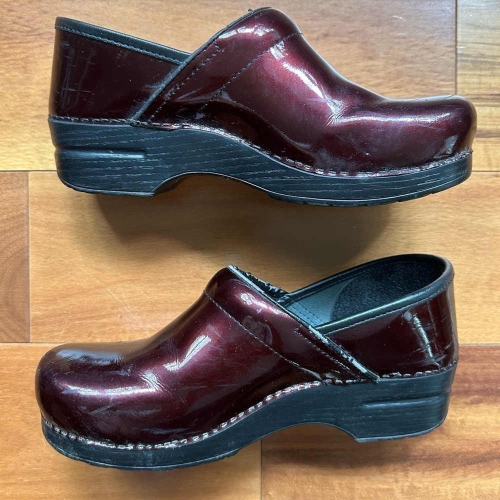 Dansko Patent Leather Clogs